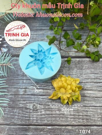 Khuôn rau câu Chùm 3 bông TG74